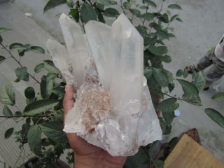 8.  94lb RARE NATURAL CLEAR quartz crystal cluster point Specimens Tibet 8