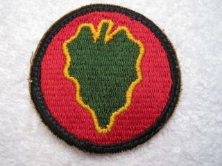 Us Army Wwii 24th Infantry Division Great Looking Worn Vintage Patch