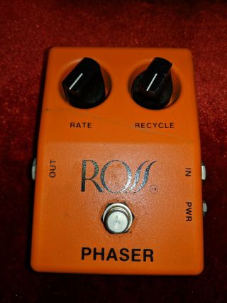 1978 Vintage Ross Phaser Guitar Effects Pedal Version Rare