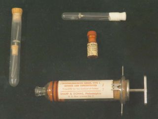 Vintage Medical Supplies Immunization Hospital Pneumonia Medicine,  Framed 6