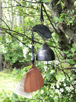 Vintage Us Bells Bronze Bell,  Wind Chime,  Maine,  Outdoor Garden Wind Bell Estate