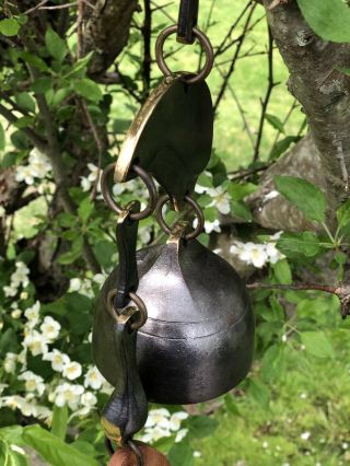 Vintage US BELLS Bronze Bell,  Wind Chime,  Maine,  Outdoor Garden Wind Bell ESTATE 2