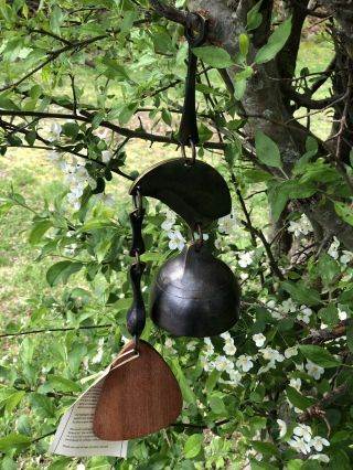 Vintage US BELLS Bronze Bell,  Wind Chime,  Maine,  Outdoor Garden Wind Bell ESTATE 3