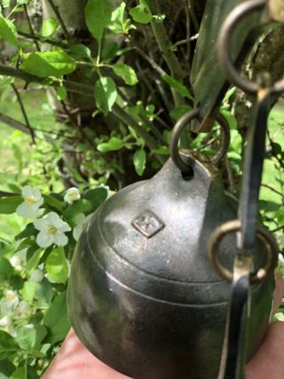 Vintage US BELLS Bronze Bell,  Wind Chime,  Maine,  Outdoor Garden Wind Bell ESTATE 5