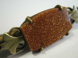 ANTIQUE EDWARDIAN GERMAN NANNY PIN SEWING ETUI GOLDSTONE NEEDLE CASE DRGM 4