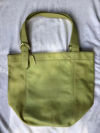 Coach Vintage 4082 Leather Soho Shoulder Bag,  Xl,  Rare Chartreuse Green