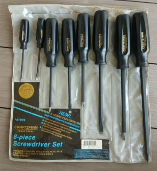 Craftsman Professional Series Vintage 8 Piece Screwdriver Set - Usa 9 - 41904