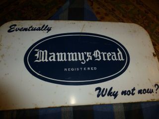 Vintage MAMMY ' S BREAD Sign Store Steel Display Rack Topper Advertising 19 