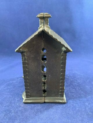 Antique Vintage Cast Iron (CI) Still Bank - Roof 