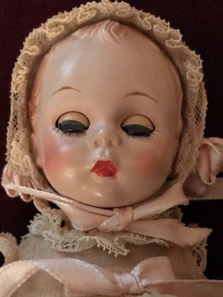 VINTAGE MADAME ALEXANDER KINS 7 - 1/2 INCH DOLL HEAD MOVES SIGNED 1950s 4