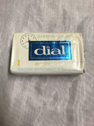 37 Vintage White Dial Deodorant Soap Bar Has Triclocarban Nos 5 Oz Armourdial Co