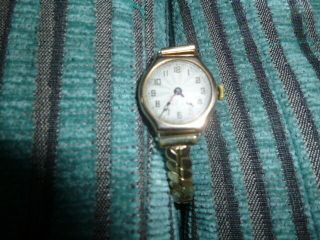Ladies Vintage Rolex Rose Gold Mechanical Watch For Repair Or Parts
