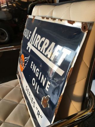 Vintage Porcelain Gulf Aircraft Oil Sign Gas Oil Collectable Advertising 7