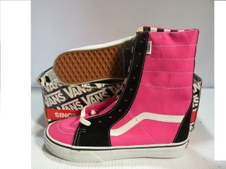 Vans Classic Vintage Sk8 - Hi Women Shoes Pink/black 4845973 Size 10