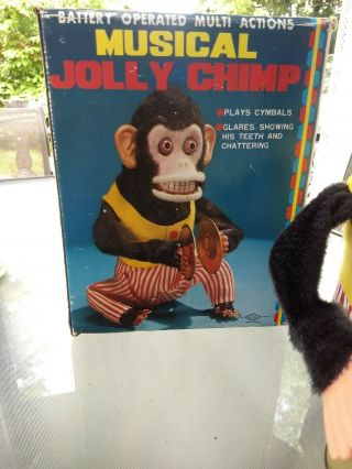 Vintage Musical Jolly Chimp Cymbal Playing Monkey Japan made Fallout 7