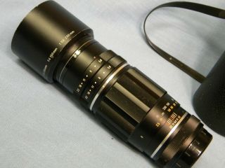 Vintage Asahi Takumar Telephoto 200mm f 1:5.  6 Lens M42 Pentax mount w/Hard Case 2