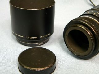 Vintage Asahi Takumar Telephoto 200mm f 1:5.  6 Lens M42 Pentax mount w/Hard Case 4