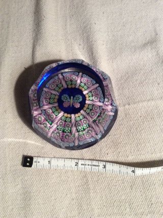 Vintage Perthshire Patterned Millefiori Scotland Paperweight 2.  25 Inches