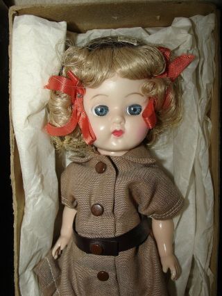 Vintage 8 " Terri Lee Ginger Brownie Girl Scout Doll W/outfit,  Hat,  And Box