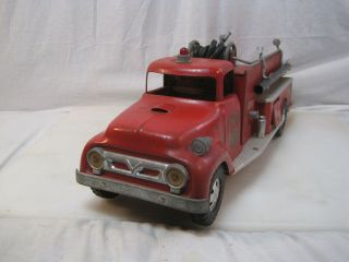 Vintage 1950’s Tonka No.  5 Metal Toy Pumper Fire Truck Firetruck B0658 (CONS) 3