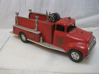 Vintage 1950’s Tonka No.  5 Metal Toy Pumper Fire Truck Firetruck B0658 (CONS) 4