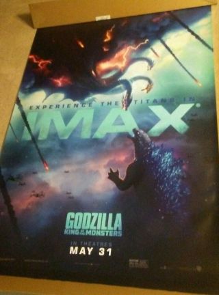 Rare Godzilla: King Of The Monsters Imax Exclusive Bus Shelter Banner