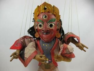 Vintage Indian God Puppet Show Marionette Hand Made 2