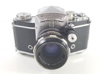 Vintage Exakta Vx Iia Camera,  Germany W/ Schneider - Kreuznach Xenon 1:19/50 Lens