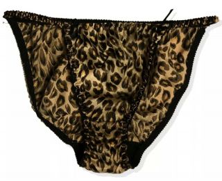 Vintage Victorias Secret Second Skin Satin String Bikini Panties Sz Med M Panty