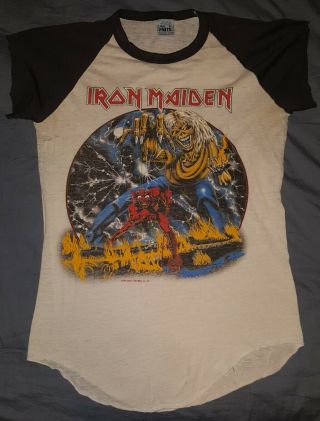 Iron Maiden Vintage 1982 Number Of The Beast Shirt Rare