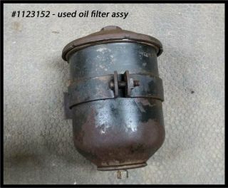 Vintage Mopar 1934 - 1954 Plymouth Dodge Oil Filter Cannister 1940 - 1948 Deluxe Oem