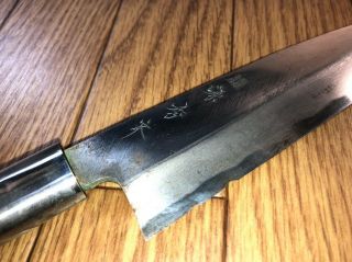 Japanese Chef ' s Kitchen Knife DEBA Vintage hocho MINAMOTO Japan 180/320mm HP549 6