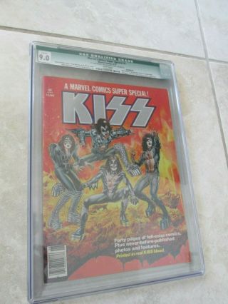 Kiss Marvel Comic Cgc 9.  0 Real Blood - Simmons Stanley Frehley Criss Rare