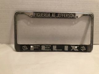 Vintage Felix Chevrolet License Plate Frame Figueroa At Jefferson