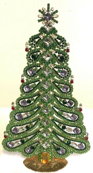 Rhinestone Christmas - Tree - Stand Up Size Xxl Husar.  D - F79