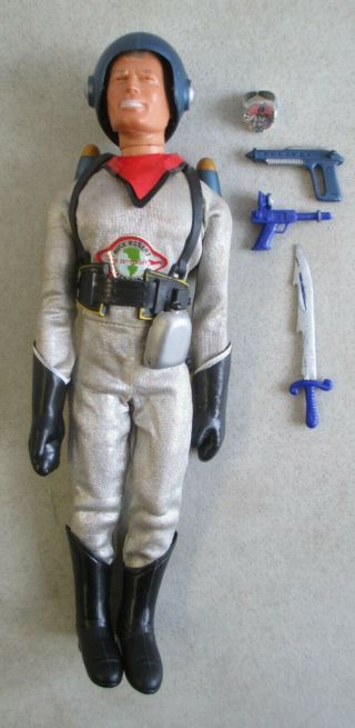 Vintage 1966 Ideal Captain Action Buck Rogers Figure W/ Uniform,  Equipment