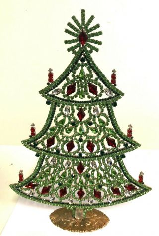 Rhinestone Christmas - Tree - Stand Up Size Xxl Husar.  D - F76