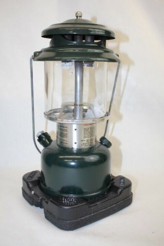 Vintage Coleman Lantern Green Model 288A Double Mantel with Hard Case 3