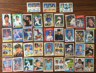 75 ROOKIE CARDS - GRIFFEY,  JETER,  GWYNN,  MATTINGLY,  BOGGS - - SOME VINTAGE 2