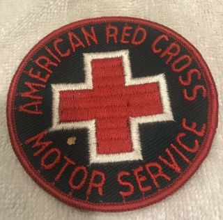 Ww2 Military American Red Cross Motor Service Division Patch No Glow
