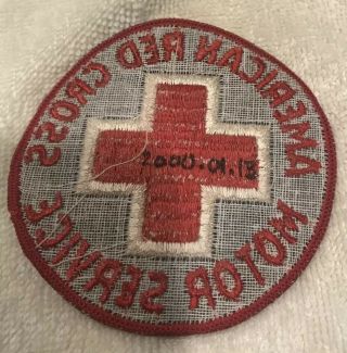 WW2 MILITARY AMERICAN RED CROSS MOTOR SERVICE DIVISION PATCH NO GLOW 2