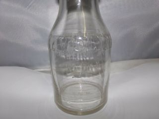 Vintage Havoline Texaco Motor Oil Gas Station Embossed Glass Bottle