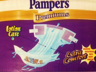 Vintage Pampers Premiums 32 Diapers 4 - 9 kg (9 - 20 lbs) Extra Comfort NOS 7