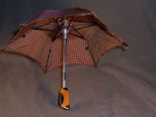 Salesman Sample Miniture Umbrella,  Parasol W/ Bakelite Handle Antique Vintage