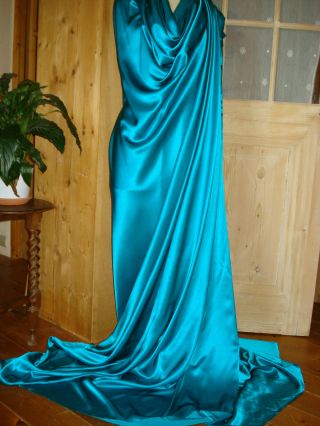 Vintage Swiss Silk Satin Fabric For Shawl Scarf Dress