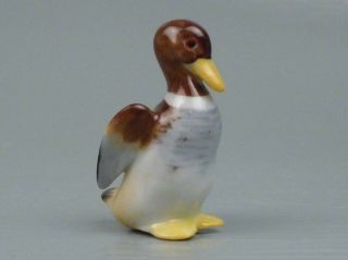 Vintage Metzler And Ortloff German Miniature Duck Porcelain Figurine Pc