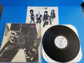 2nd Pressing Motley Crue Too Fast For Love Vinyl Leathur Records Lp 1981 Rare