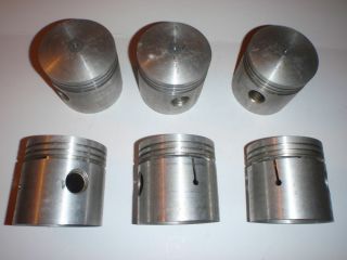 Rare Set 6 Pistons & Pins.  020 Size 41 42 46 47 Ford 226 6 - Cylinder Made In Usa