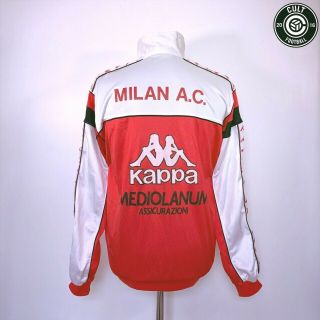 Ac Milan Vintage Kappa Football Jacket Track Top 1988/89 (m) Gullit,  Van Basten