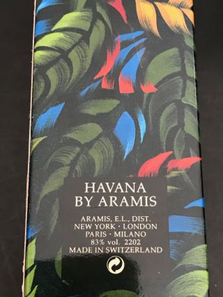 HAVANA ARAMIS 1.  7 OZ (50ML) EDT SPRAY MEN ' S COLOGNE VINTAGE DISCONTINUED 4